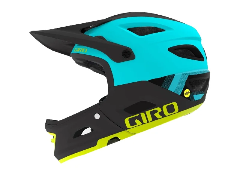 Firm chain guard-Bicycle helmet cover cage-Giro Switchblade MIPS Full Face Helmet - Matt Iceberg - 2019