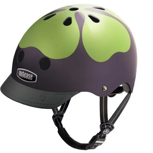 Breathable trail base layer-Bicycle helmet rig cord-Nutcase Gen3 Urban Helmet - Got Luck? Graphic - Black-Green