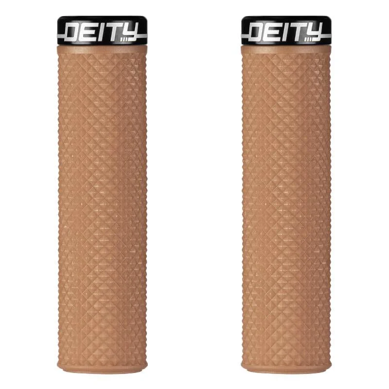 shock-absorbing hybrid material grips-Cooling arm bands-Deity Components Supracush Grips - Gum