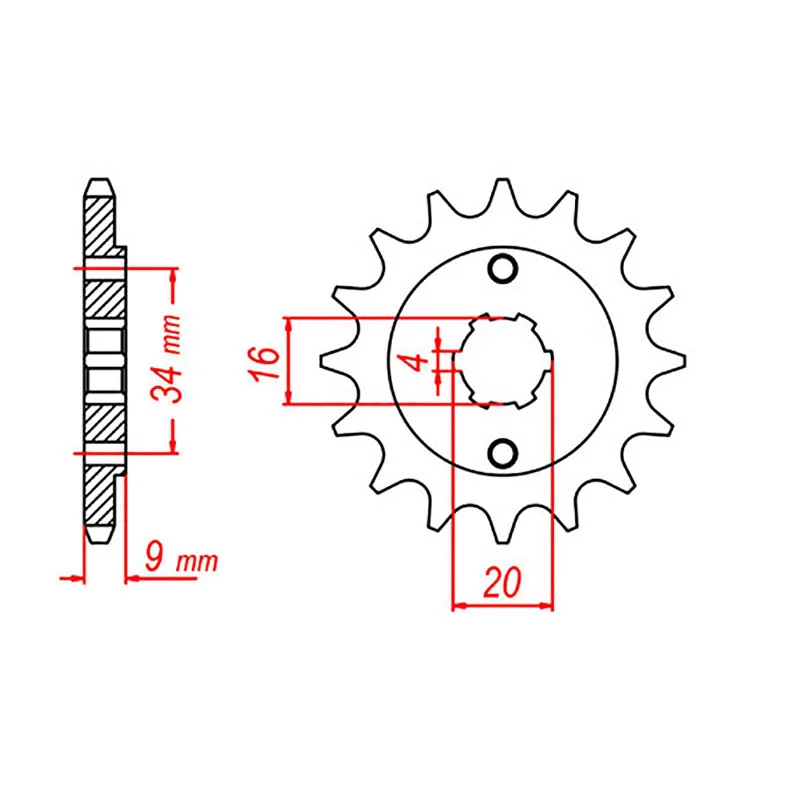 Soft trail wraps-Slim trail wrist pads-MTX 1554 Steel Front Sprocket #520 (14T) (10-37F-14)