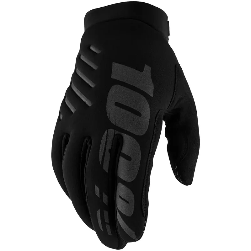 Cooling trail knee pads-cycling clothing with bold edge-Guanti bambino 100% Brisker - Nero