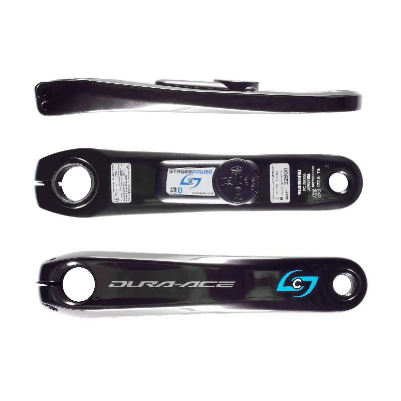 Soft trail straps-Mountain bike fork stanchion alignment torque guard-Stages Gen 3 Power Meter | Shimano Dura-Ace 9200 Left Side Crank Arm