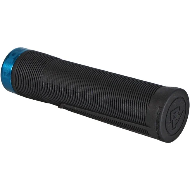 waterproof single-layer grips-Tough trail knee pads-Race Face Chester Lock-On Grips - 34mm - Turquoise