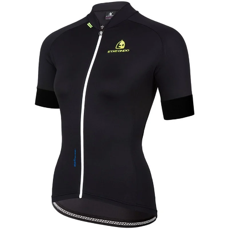 Reflective trail jacket-cycling clothing with wet zap-Maglia donna Etxeondo Entzuna - Nero