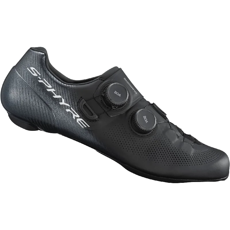 Reflective frame bands-cycling clothing with trim flair-Shimano RC903 S-Phyre Road Cycling Shoes - Black