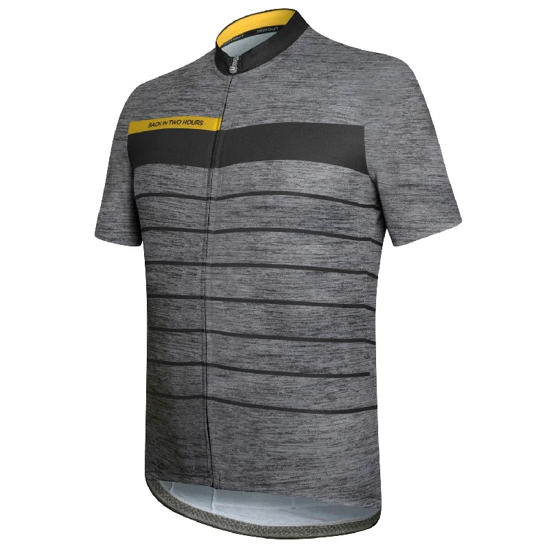 Hard-wearing MTB boots-cycling clothing with open flair-Maglia Dotout Hero - Melange grigio