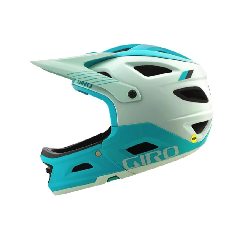 Tough hydration pack-Bicycle helmet neat coat-Giro Switchblade MIPS Full Face Helmet - Matt Mint