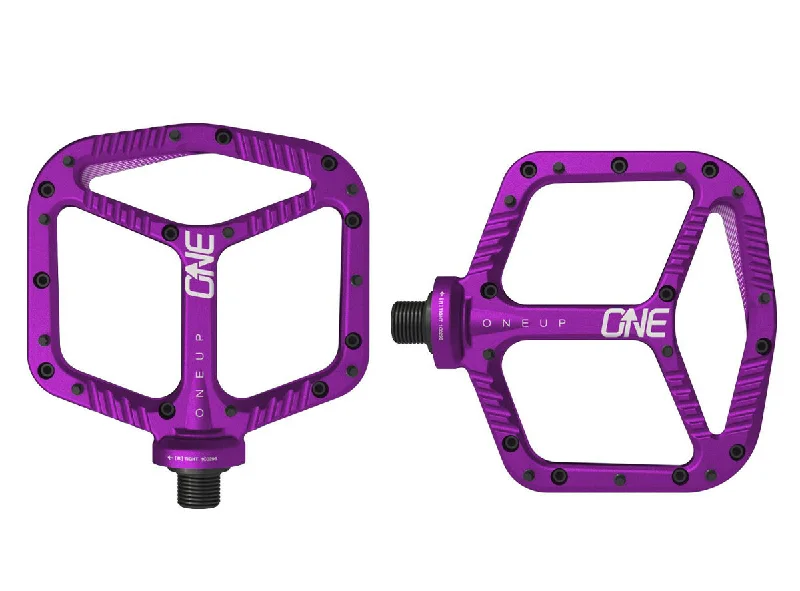 Thin MTB arm pads-OneUp Aluminum Platform Pedals - Purple